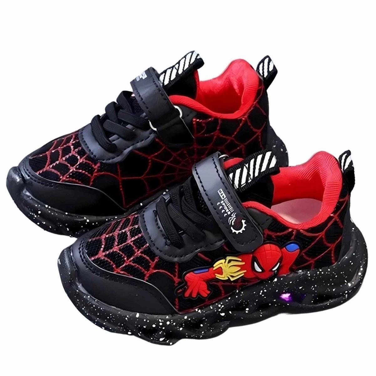 Spiderman LED Sneakers - Durable Light-Up Kids Shoes