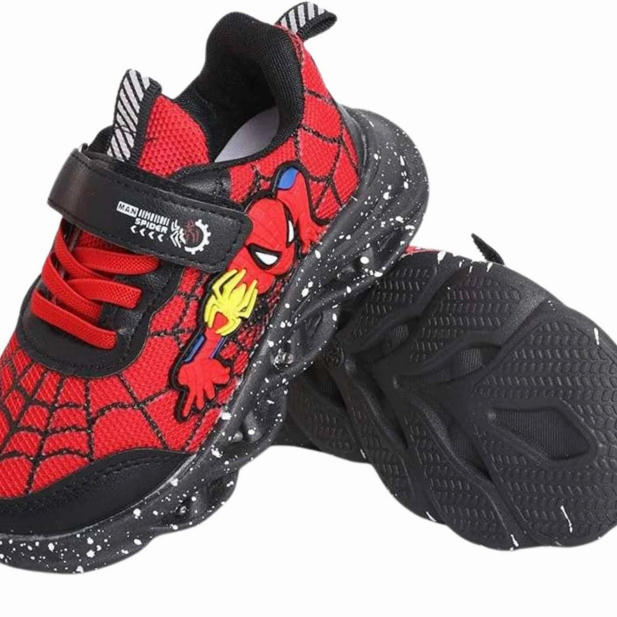 Spiderman LED Sneakers - Durable Light-Up Kids Shoes