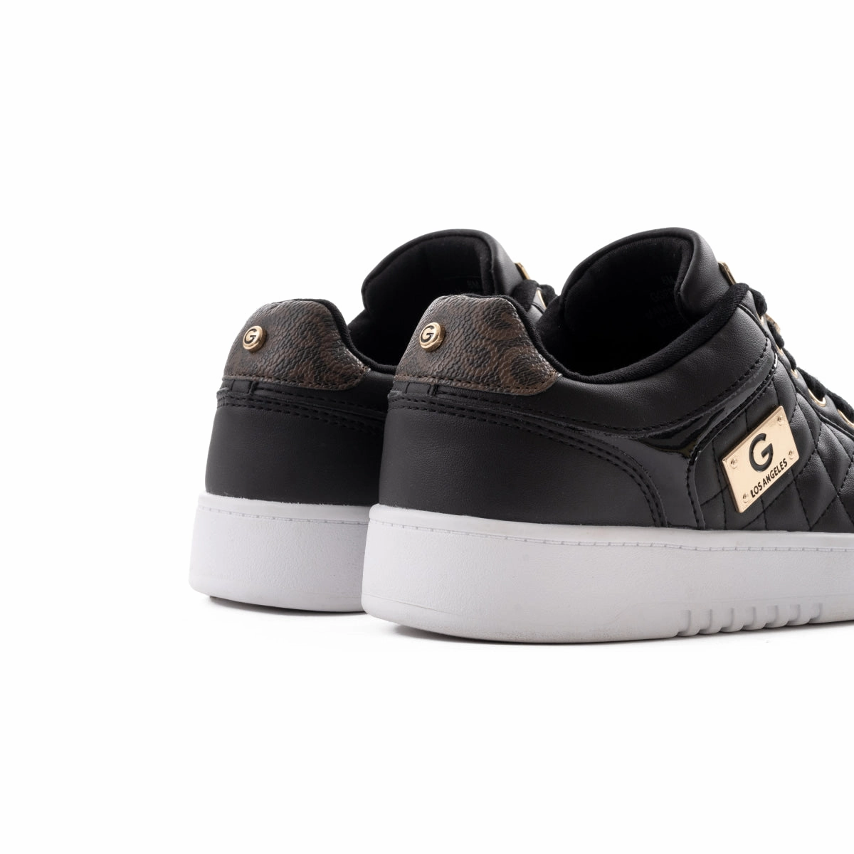 GBG Los Angeles PREPP Women's Tennis Shoes - BLKGLD Wash Canvas Sneakers