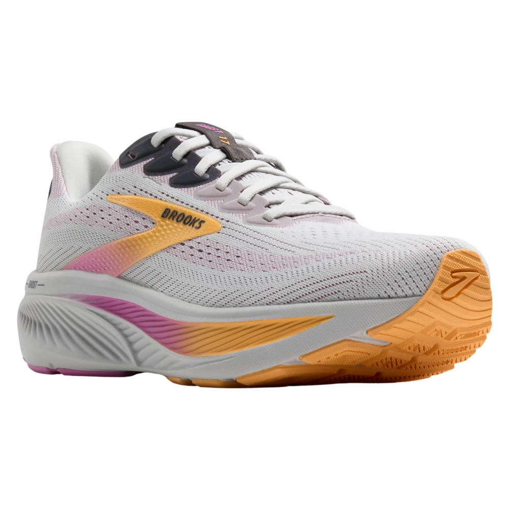 Brooks Ghost 17 Oyster/Apricot/Pink Running Shoe (Women's) Soccer Running Shoes