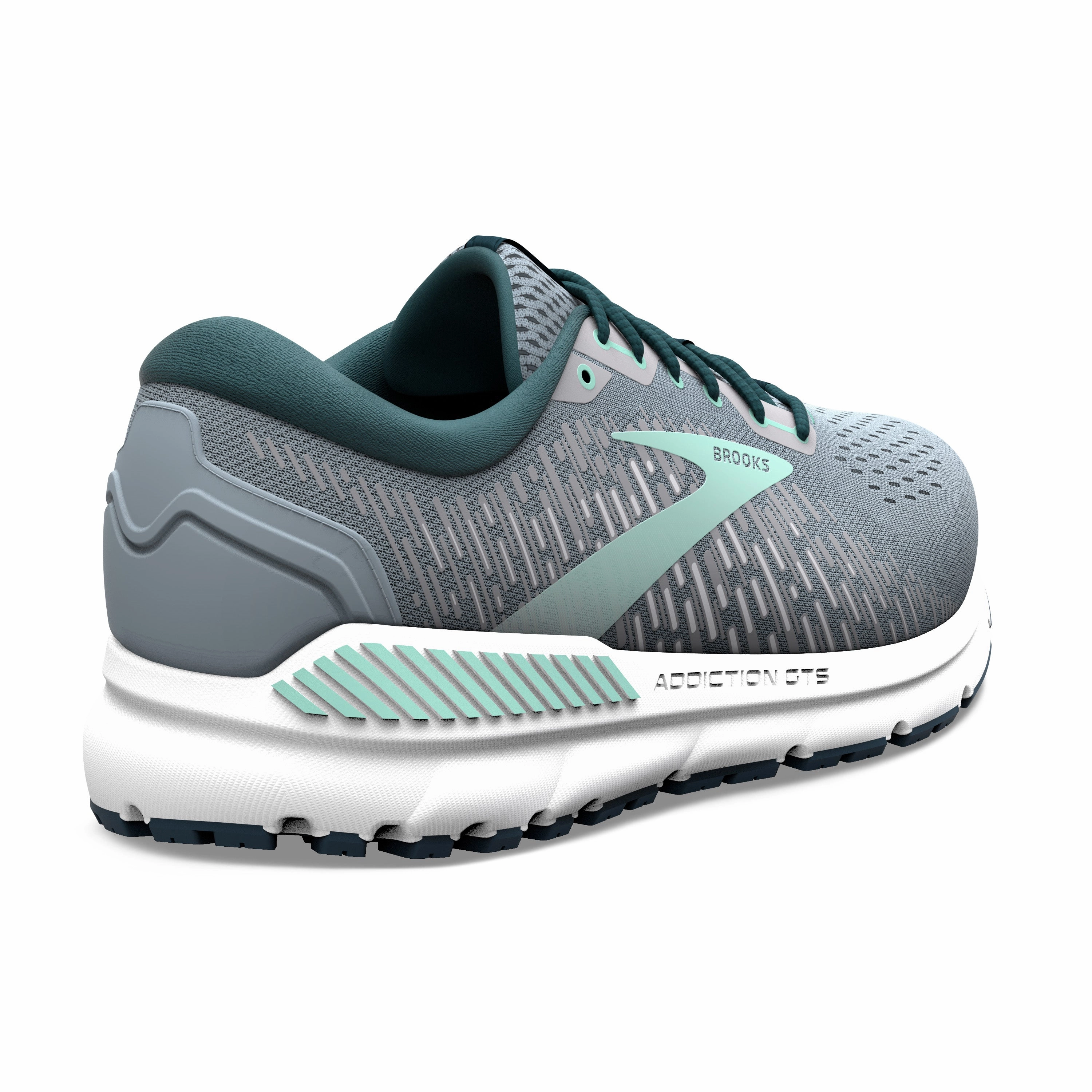 BROOKS WOMEN'S ADDICTION GTS 15 - GREY/NAVY/AQUA Trail Running Shoes Vs Road Running