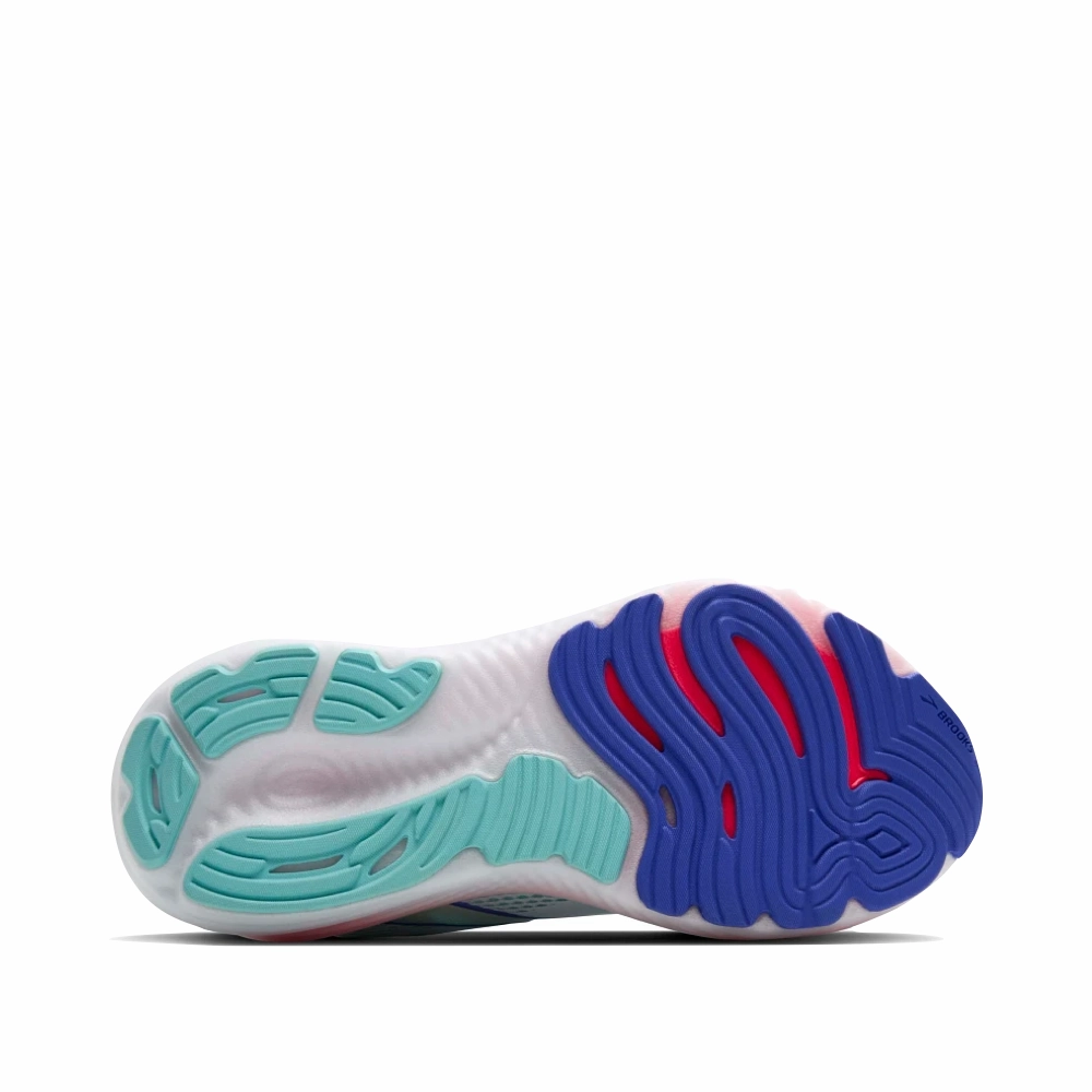 Brooks Women's Glycerin 22 Sneaker in White/Limpet Shell/Amparo Blue Running Shoes Size 7