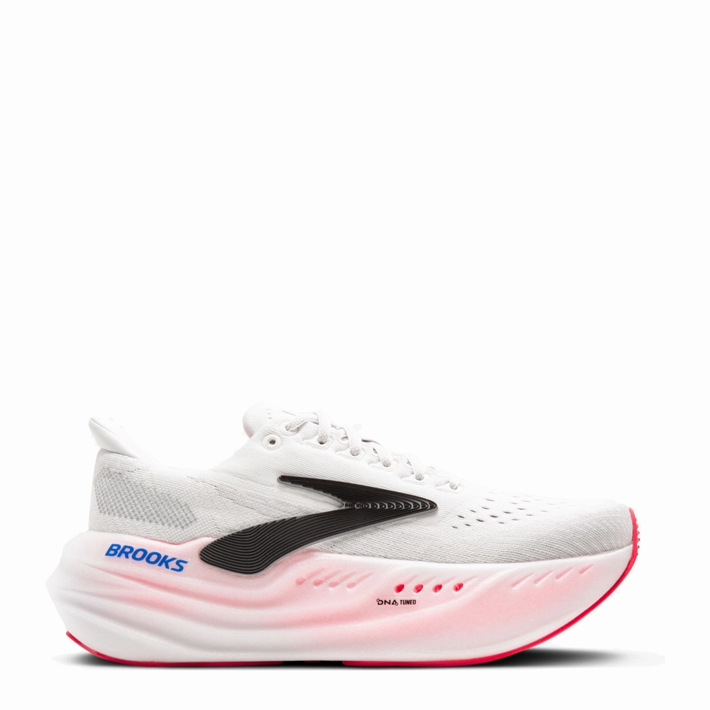 Running Sock Shoes Brooks Women's Glycerin Max Sneakers in White/Black/Diva Pink
