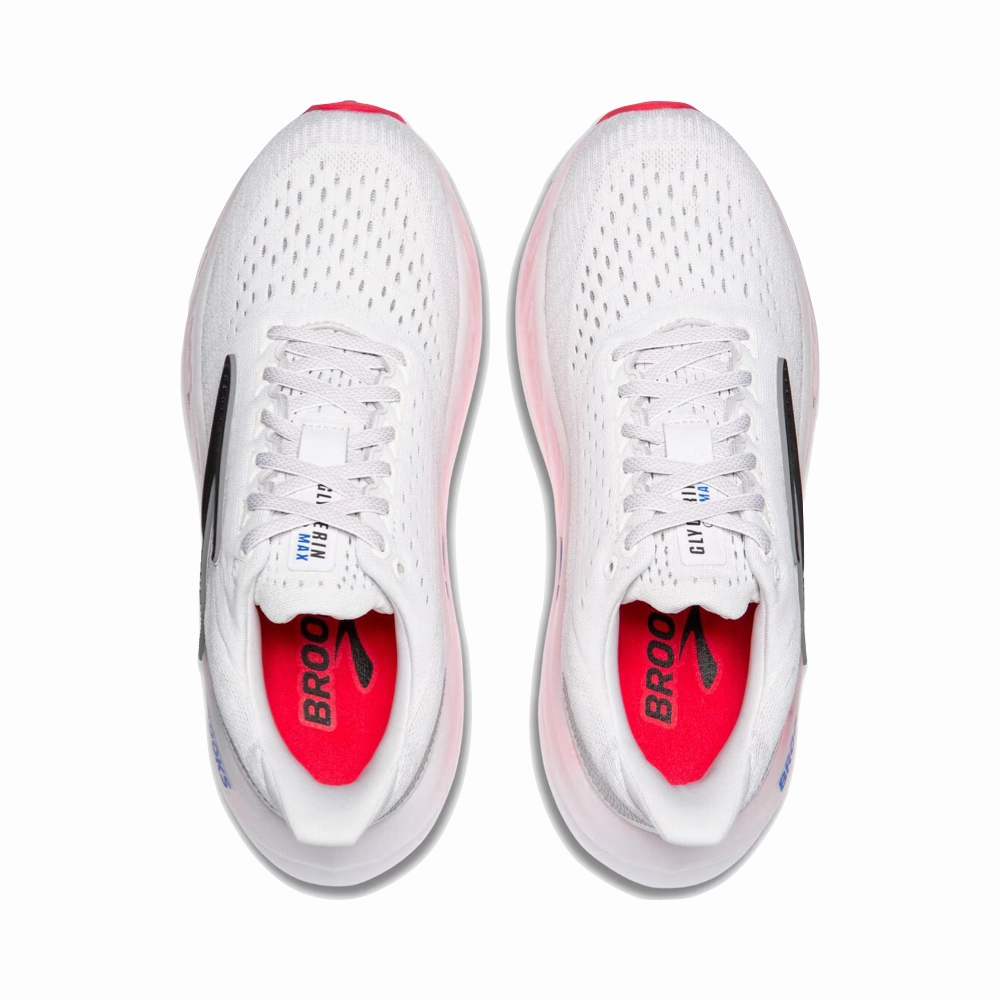 Early Running Shoes Brooks Women's Glycerin Max Sneakers in White/Black/Diva Pink