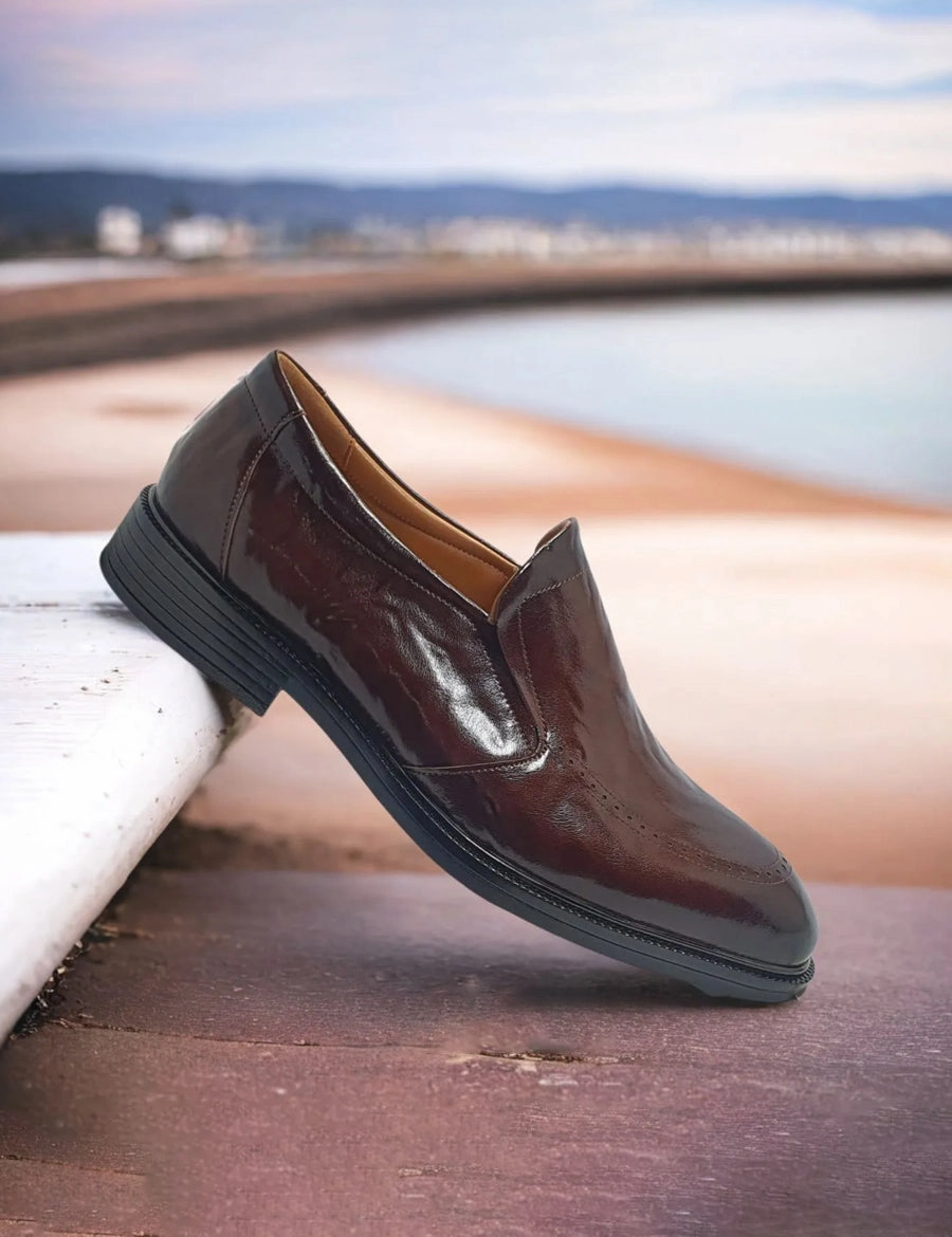 Wedge Flip Flop Sandals Brown Peshawari for men