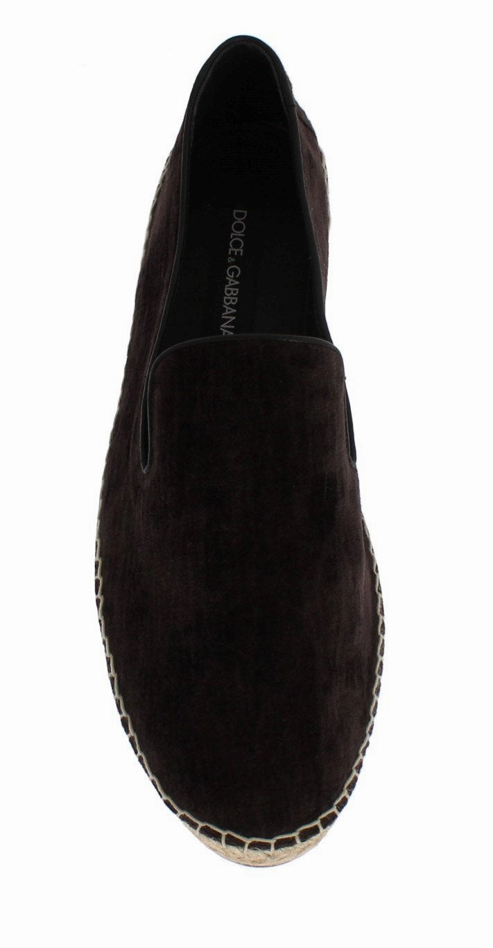 Dsw Espadrille Wedges Brown Velvet Logo Loafers Espadrilles