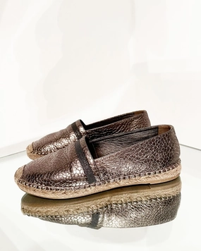 The Original Espadrilles BRUNELLO CUCINELLI Leather Espadrille Flats