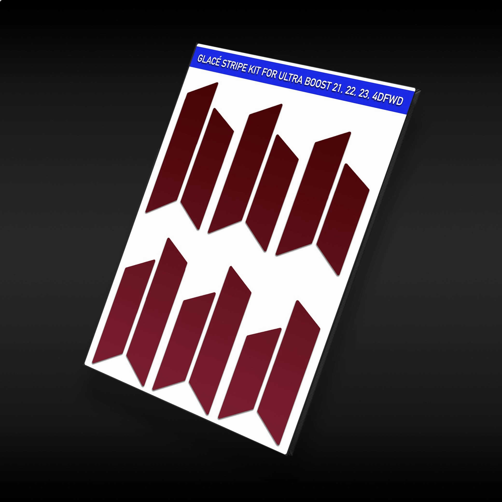 Burgundy Stripes for Ultra Boost 22 / 21 Adidas Recent Shoes