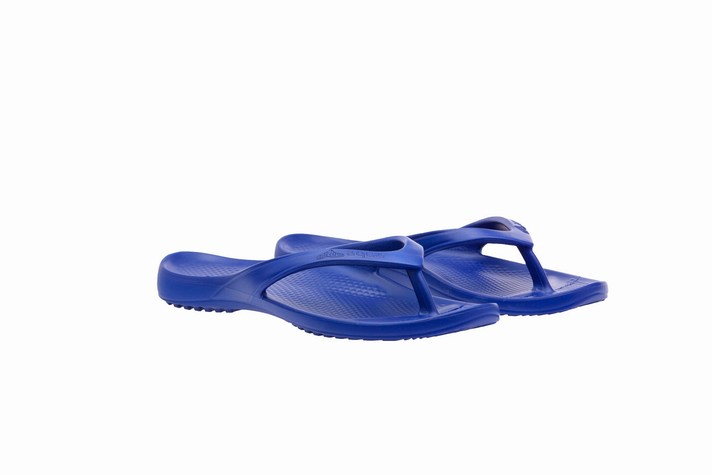 Non Rubber Flip Flops Calzuro Aqua Navy Blue Flip Flops