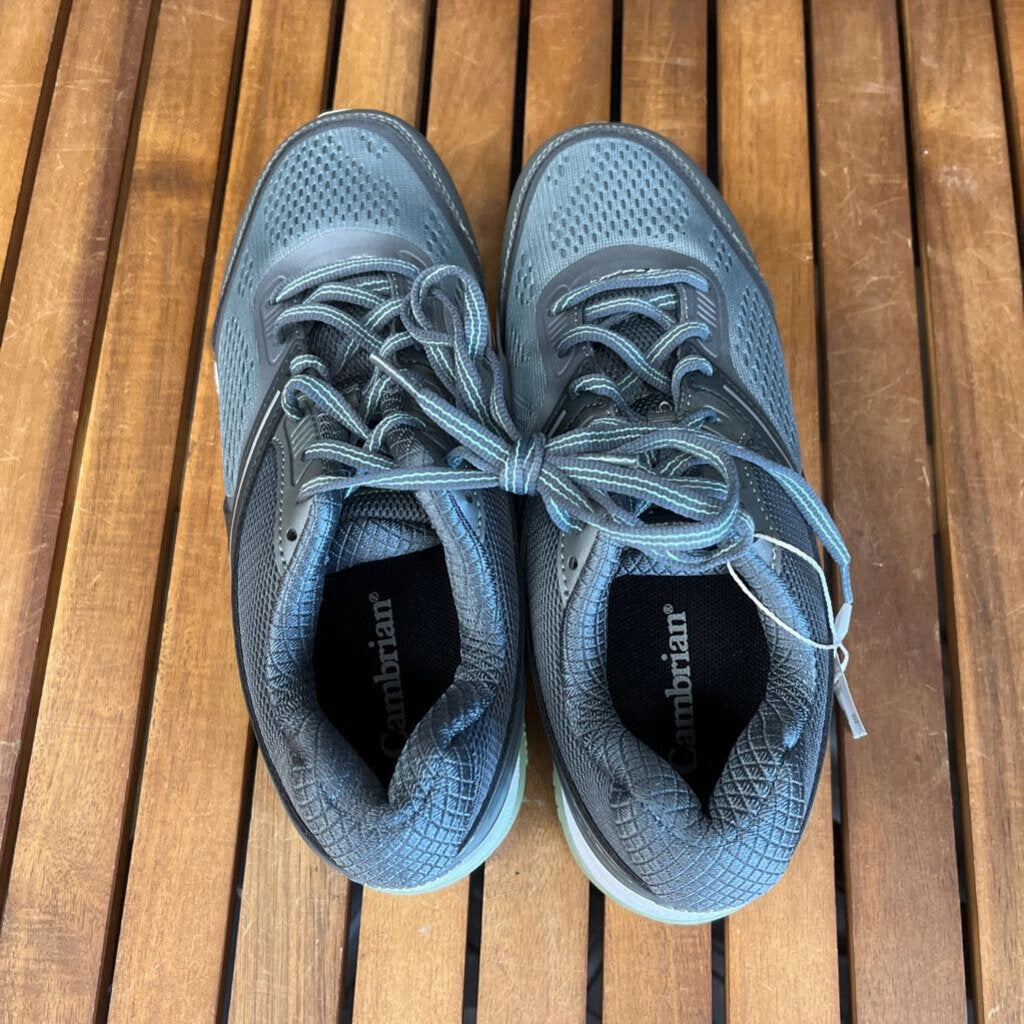 Cambrian - Women's Breeze Extra Wide Running Shoes - MSRP $200: Grey / Mint-women-W7 Running Shoes For Gym