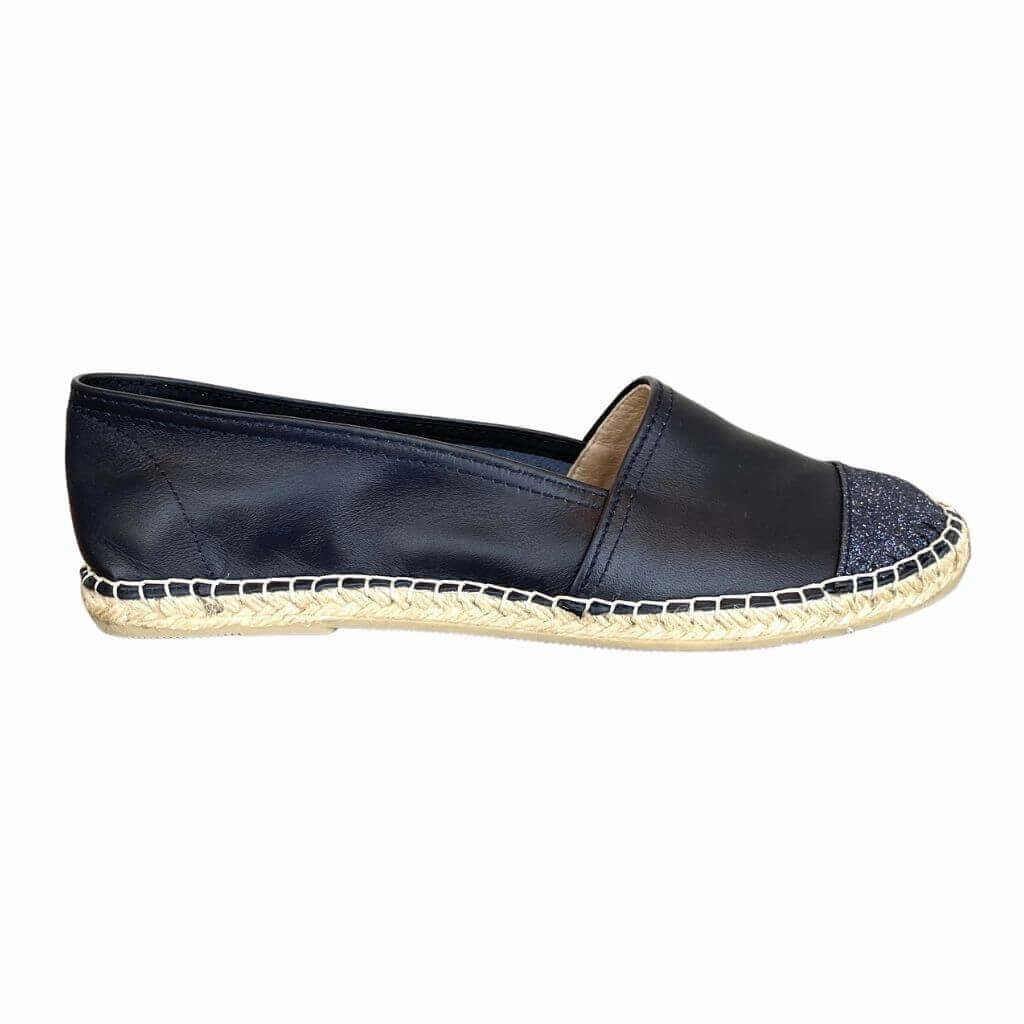 Classic Espadrille in Navy Glitter Replay Espadrilles