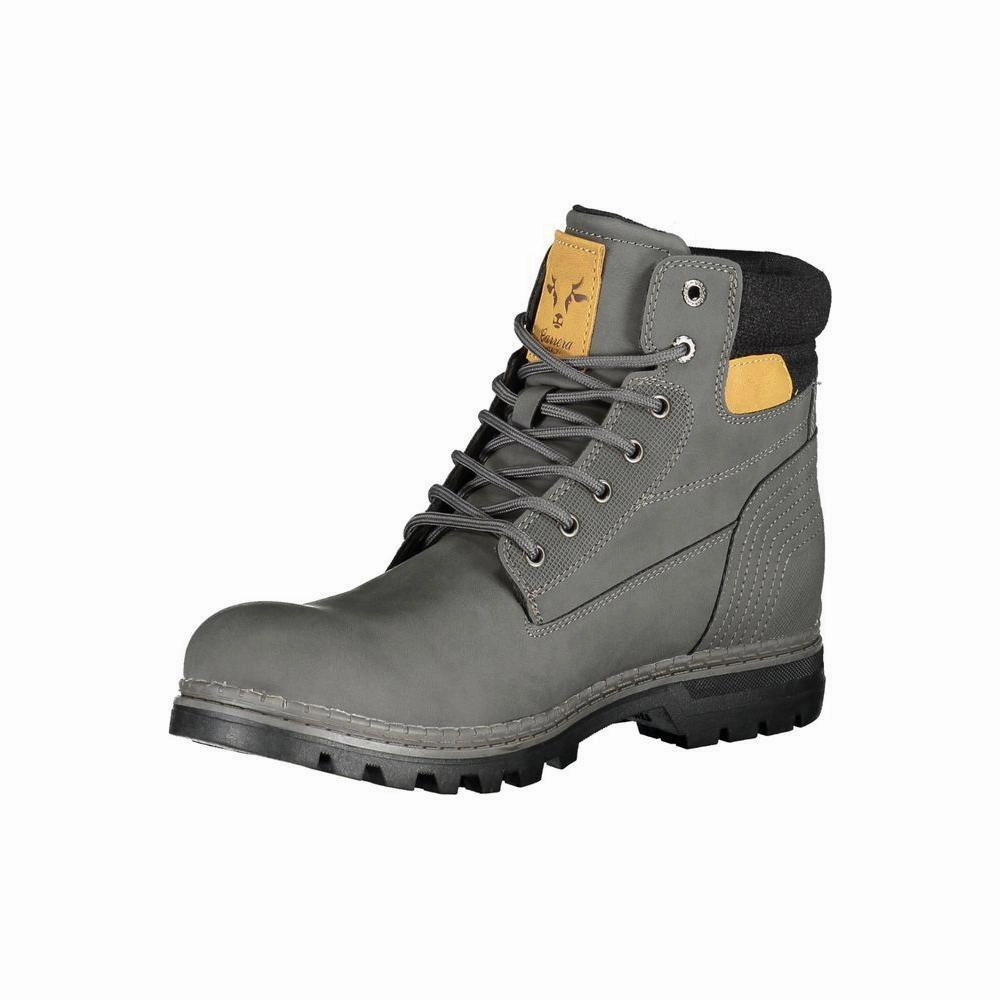 Carrera Gray Polyester Mens Boot Martens Biker Boots