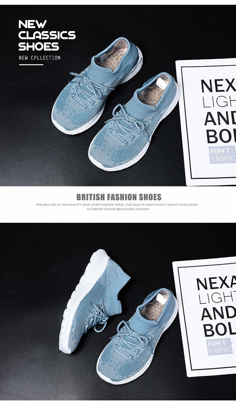 Casual Fashion Breathable Women Walking Sneakers Ee Skate