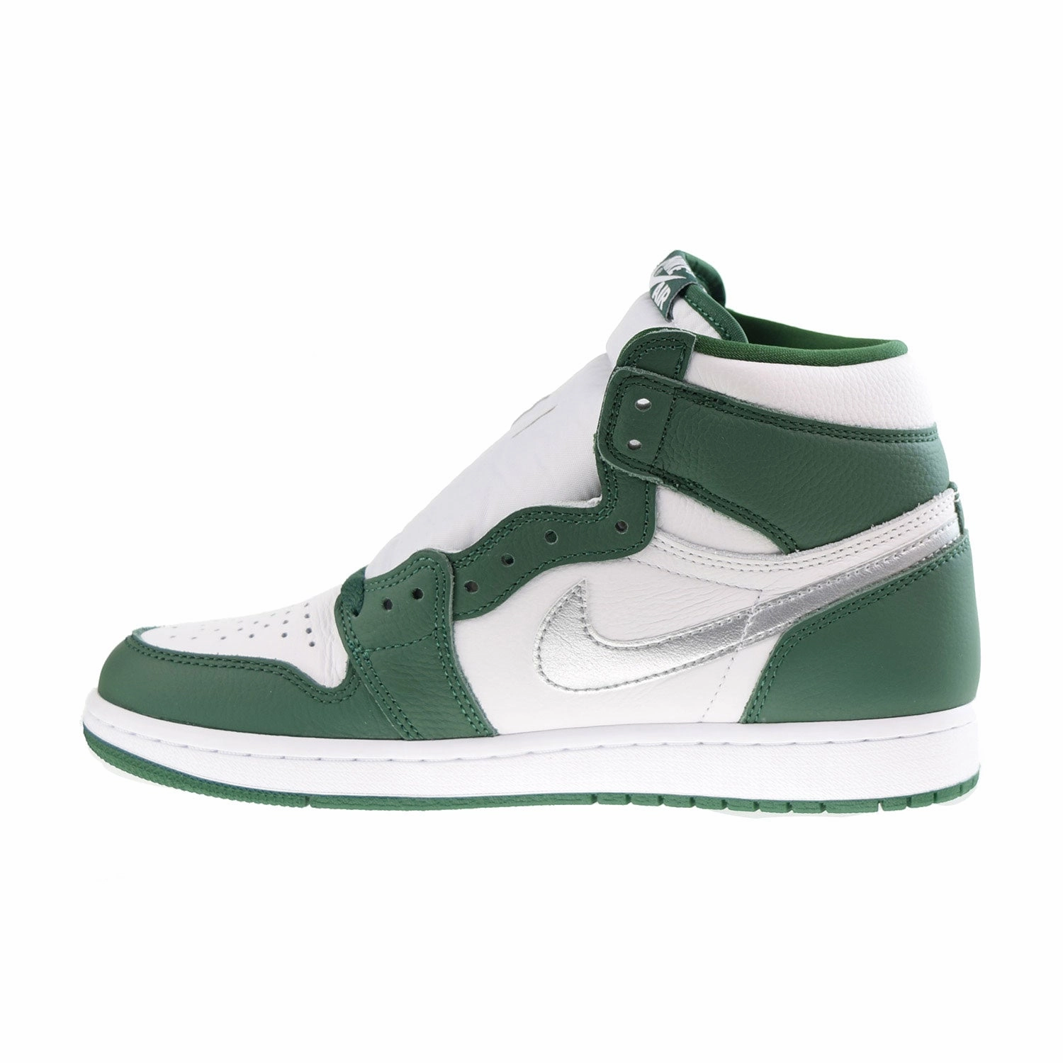 Lightweight Waterproof Work Boots Jordan 1 Retro High OG Men's Shoes Gorge Green-Metallic Silver
