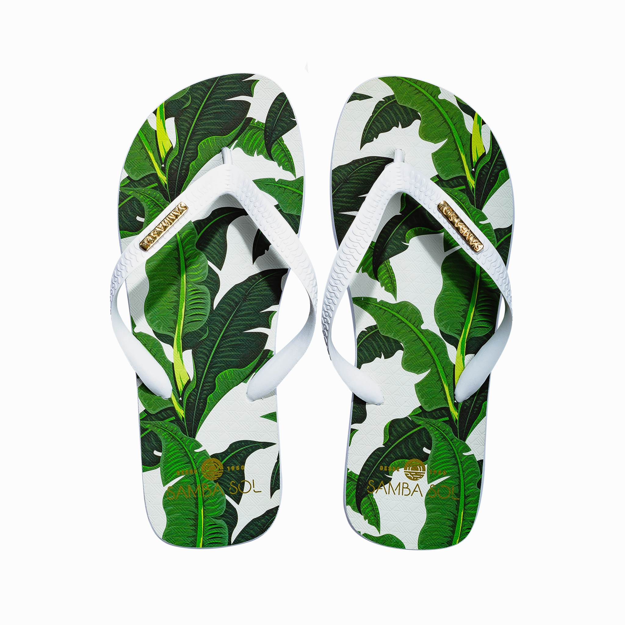 Samba Sol Men's Fashion Collection Flip Flops - Banana Leaf Resort Flip Flops