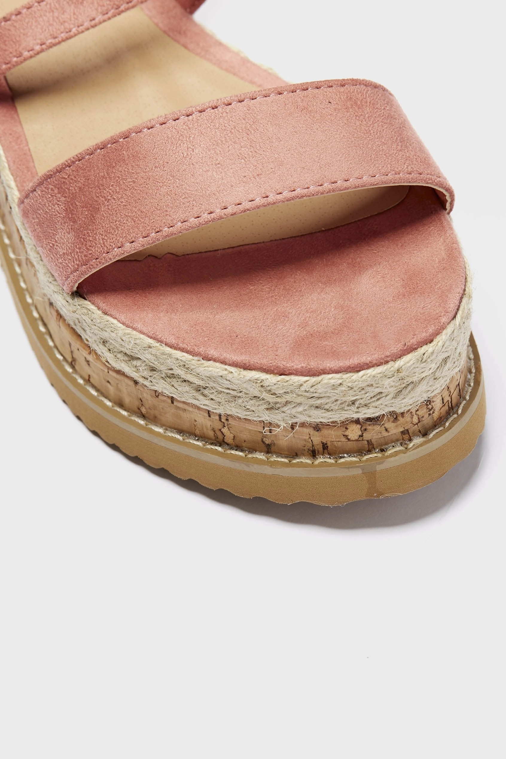 Pink Espadrille Wedge Strappy Sandals Levi's Espadrilles