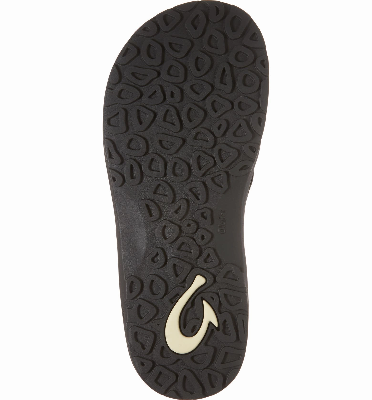 OLUKAI OHANA MENS BLACK/SHADOW Flip Flops New Design