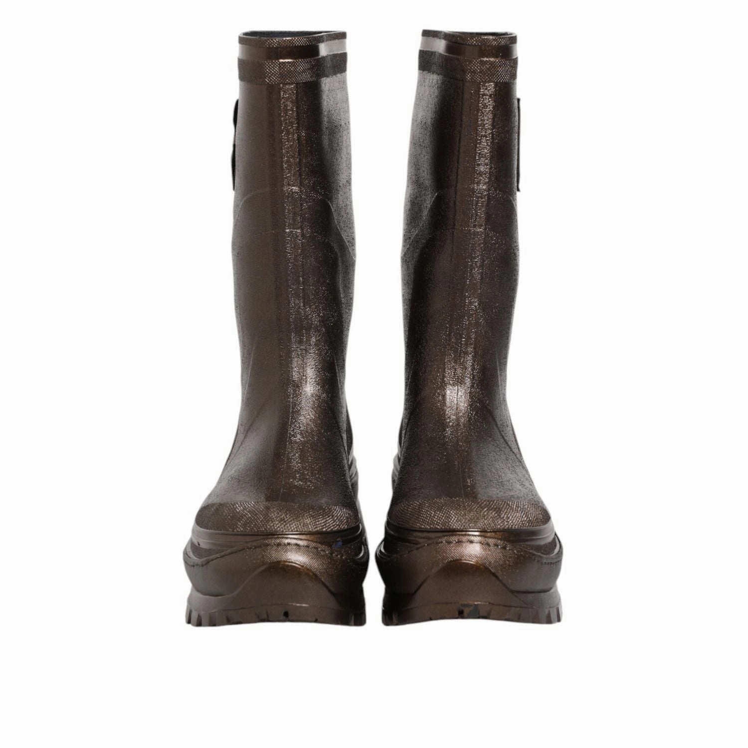 Dolce & Gabbana Metallic Brown Pull On Rain Boots Shoes Baby Winter Boots