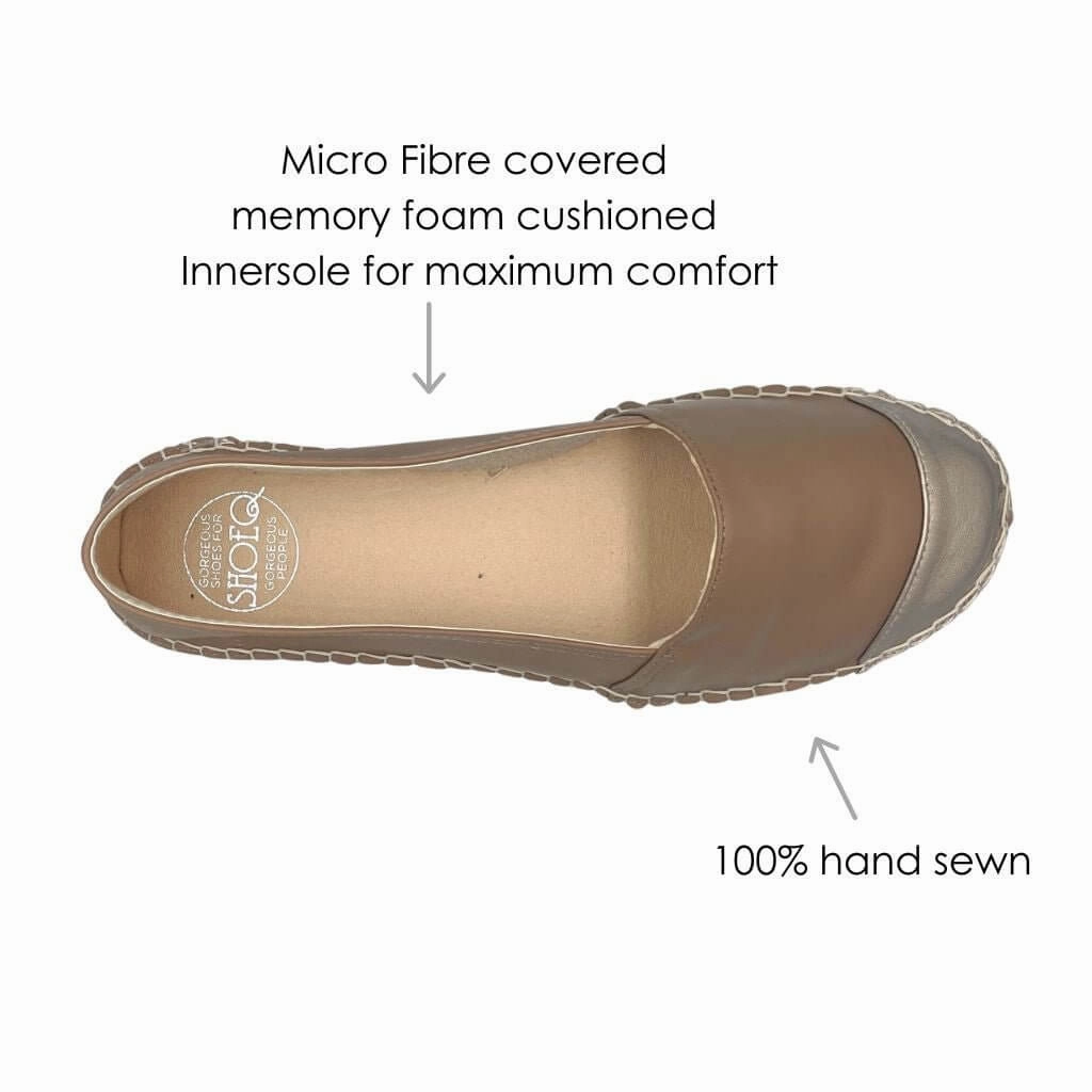 Cheetah Platform Espadrilles Classic Espadrille in Bronzed Mocha