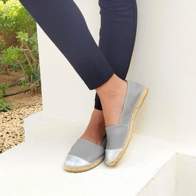 Mcm Espadrilles Classic Espadrille in Grey Metallic