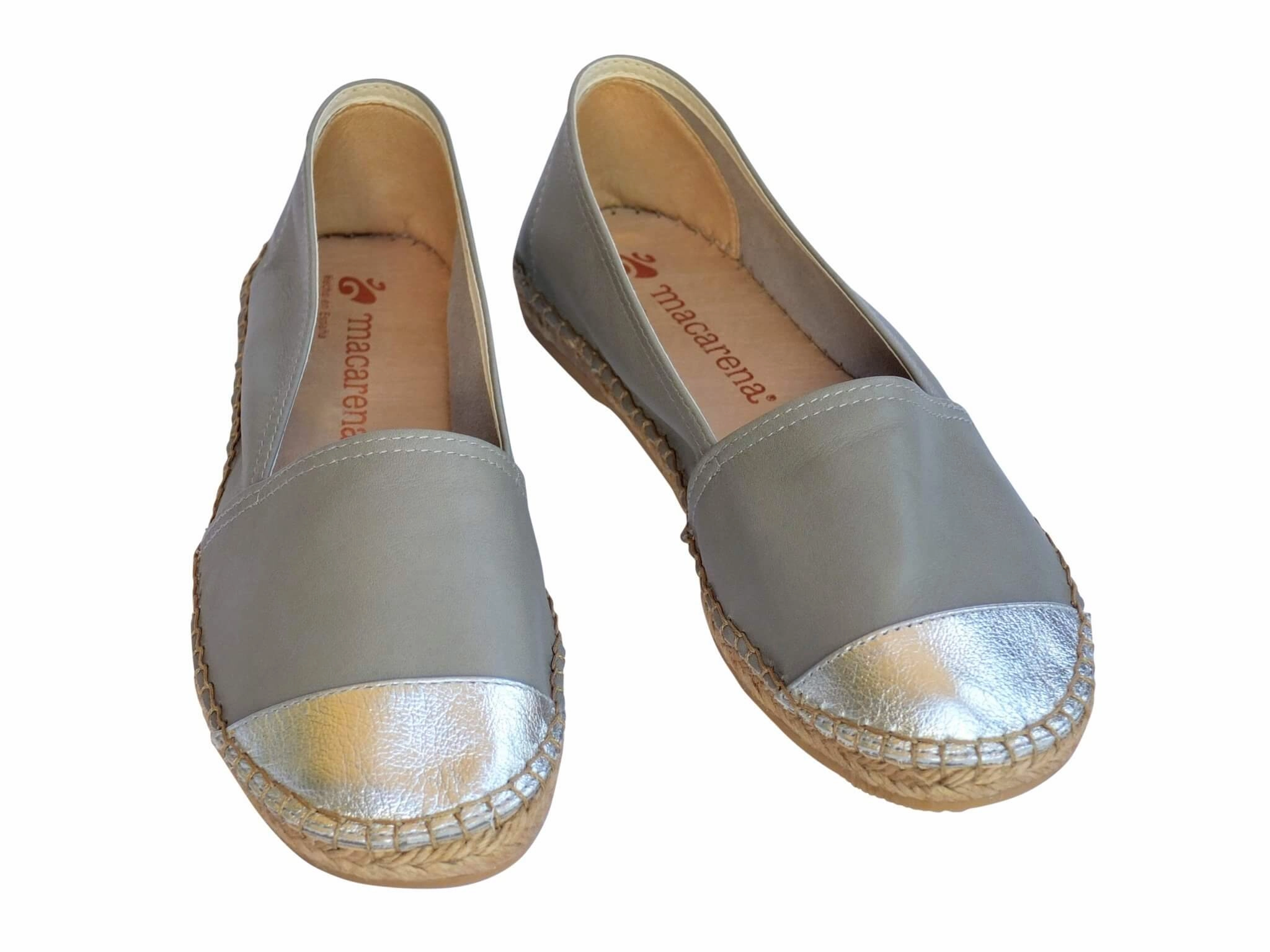 Classic Espadrille in Grey Metallic Toms Alpargata Espadrilles