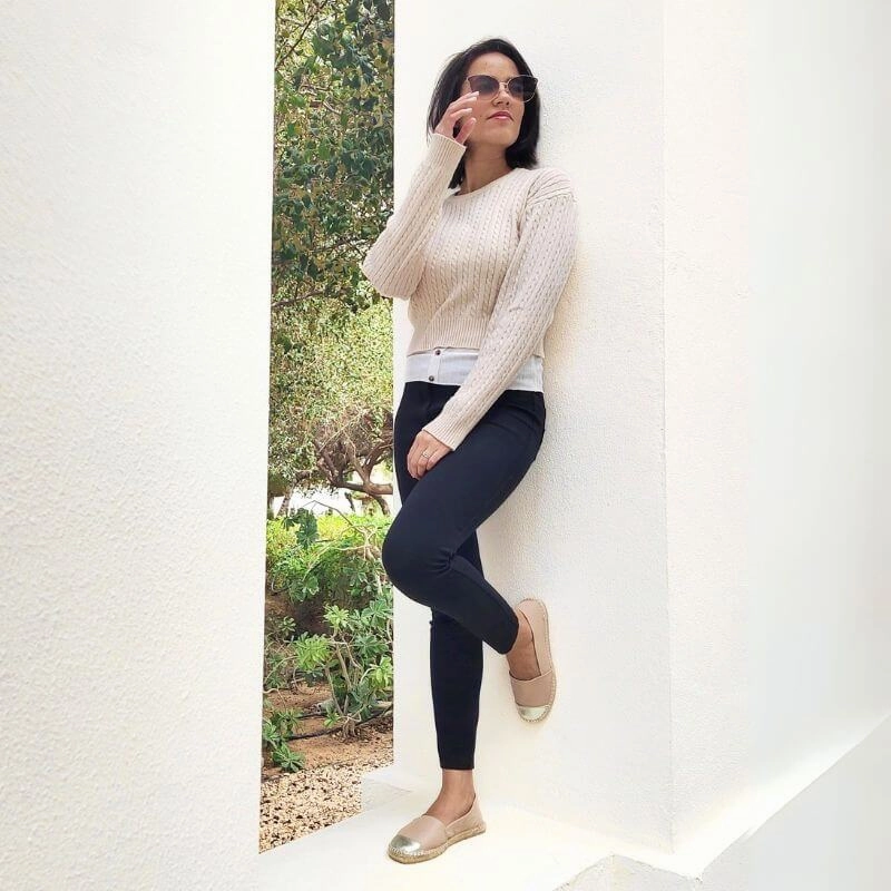 Classic Espadrille In Sandy Champagne Elastic Band Espadrilles