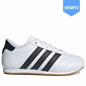 Infant's Adidas Taekwondo Lace Shoes - White/Black Anthony Edwards Shoe Adidas