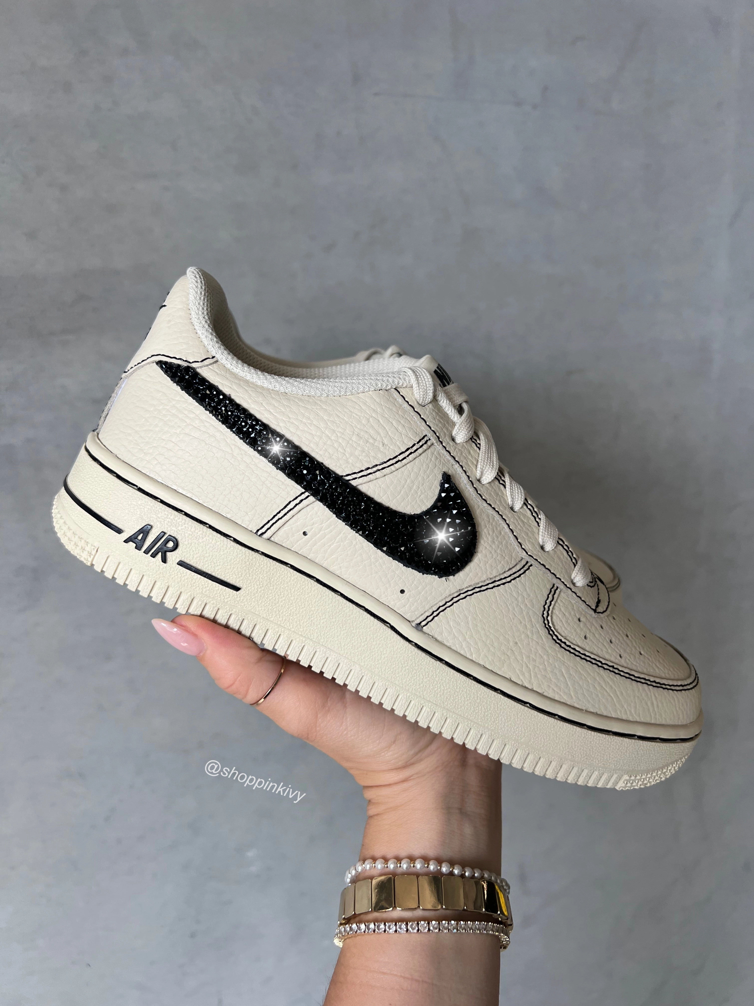 VINTAGE Swarovski Womens Air Force 1 Low Shoes Adidas Flyknit Shoes