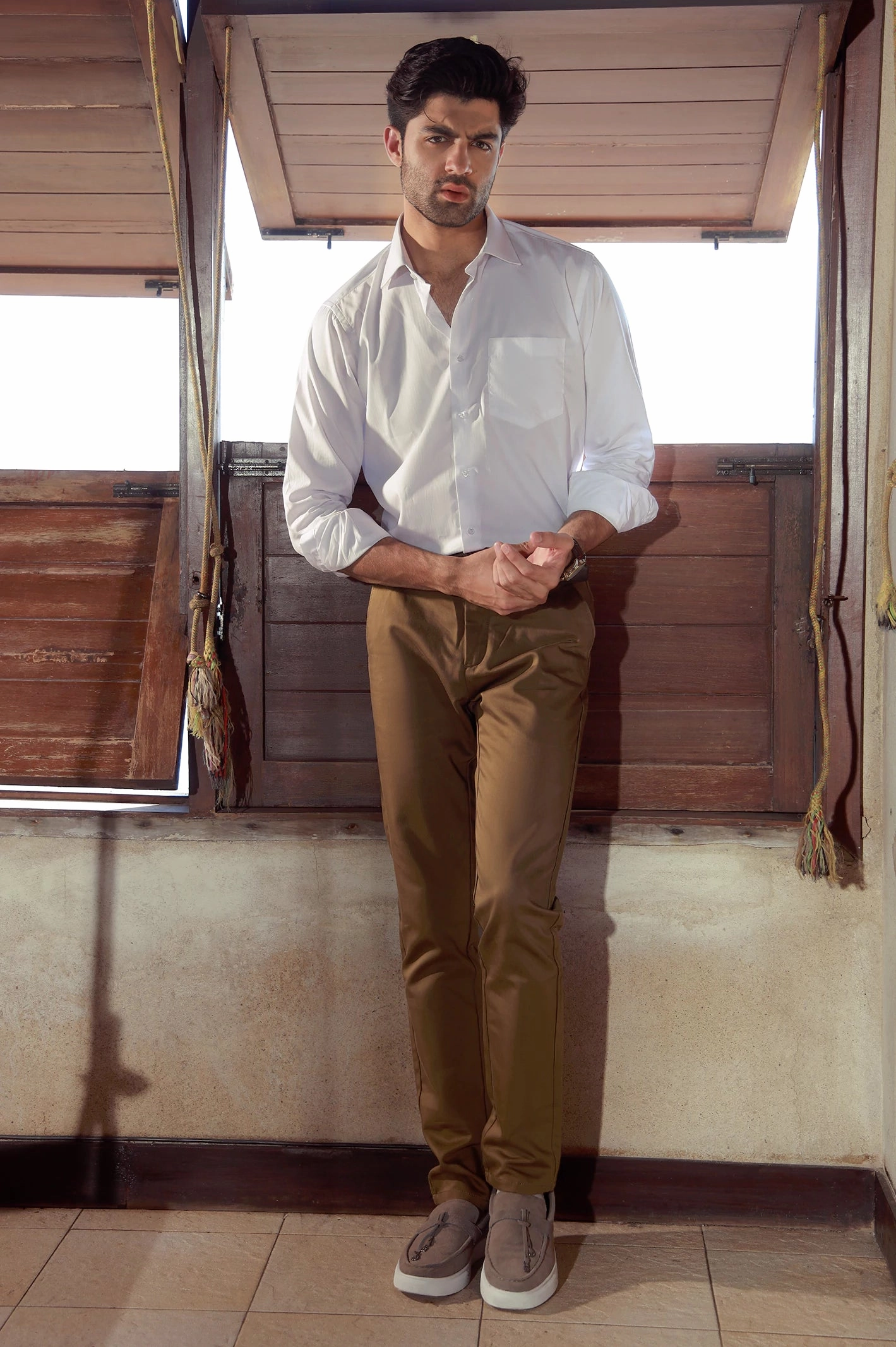 Samoa Casual Shoes Suede Leather Tassel Loafers