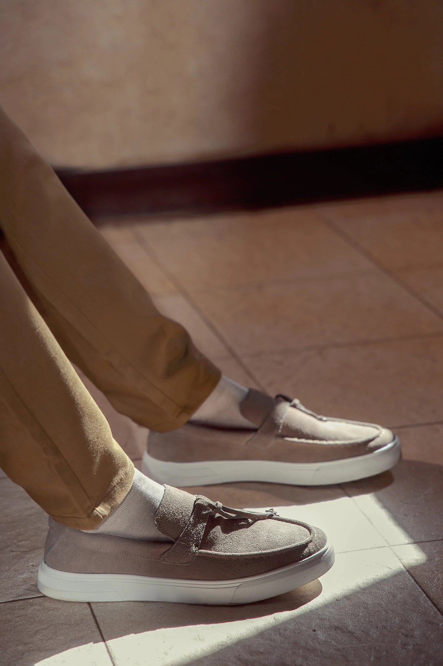 Suede Leather Tassel Loafers Spanish Casual Shoes