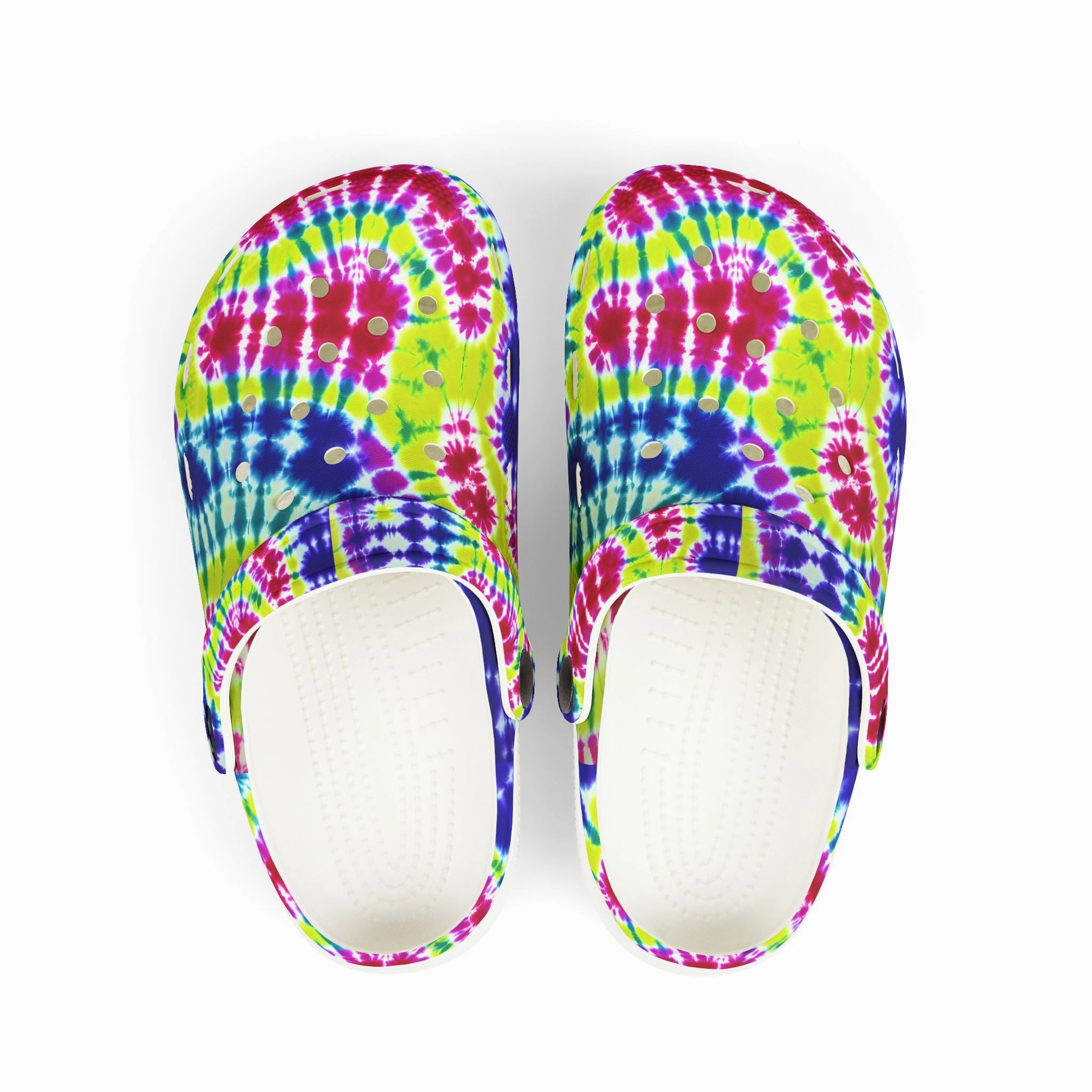 Colorful Tie-Dye Kid's Clogs, Fun Slip-On Shoes for Kids, Summer Footwear, Birthday Gift, Playtime Essentials Endorphin Running Shoe
