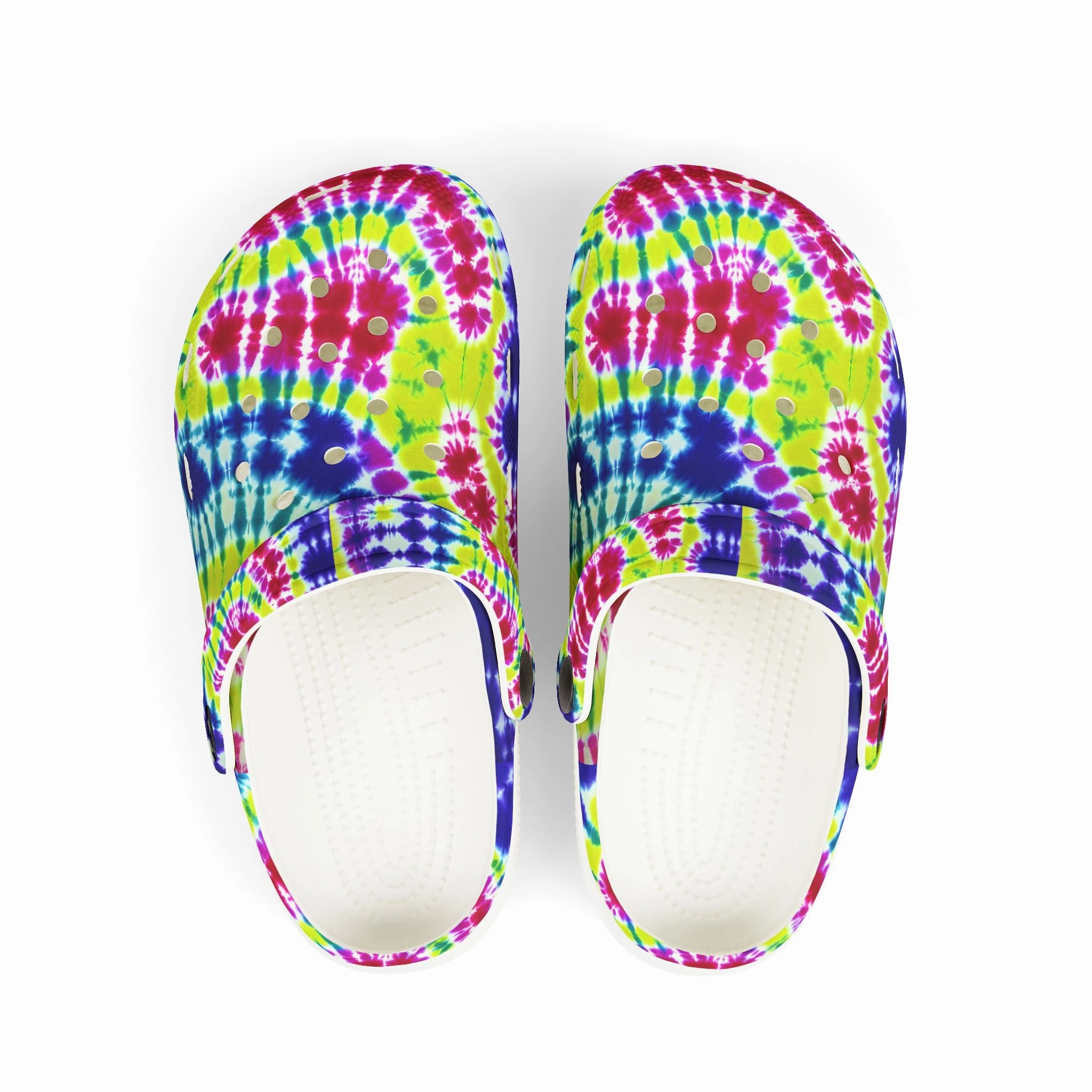 Colorful Tie-Dye Kid's Clogs, Fun Slip-On Shoes for Kids, Summer Footwear, Birthday Gift, Playtime Essentials Superblast 2 Running Shoes