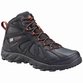 Light Hiking Shoes Columbia Men Black PEAKFREAK XCRSN II MID LEATHER OUTDRY