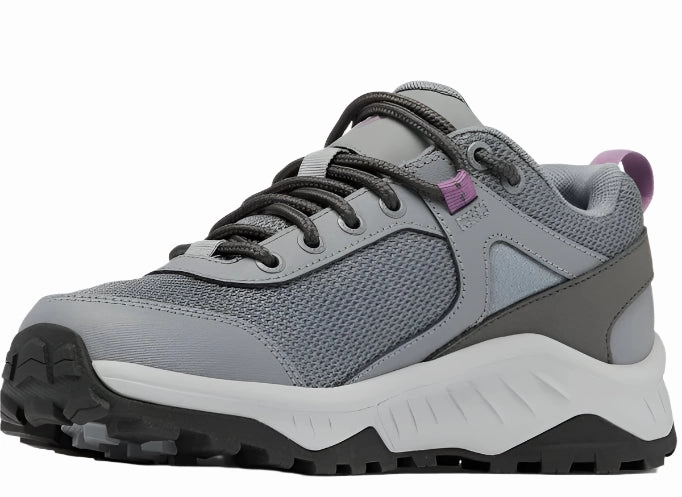 Columbia Women's Trailstorm Ascend Waterproof Hiking Shoes  Titanium Grey Steel/Dark Lavender Best Waterproof Trail Shoe