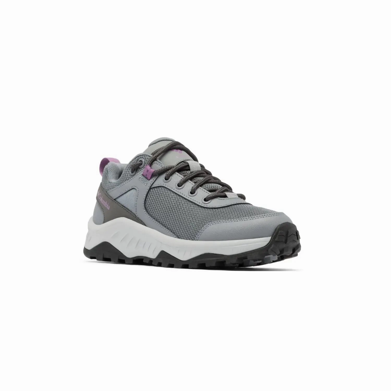 Columbia Women's Trailstorm Ascend Waterproof Hiking Shoes  Titanium Grey Steel/Dark Lavender Trail Juniper Running Shoes