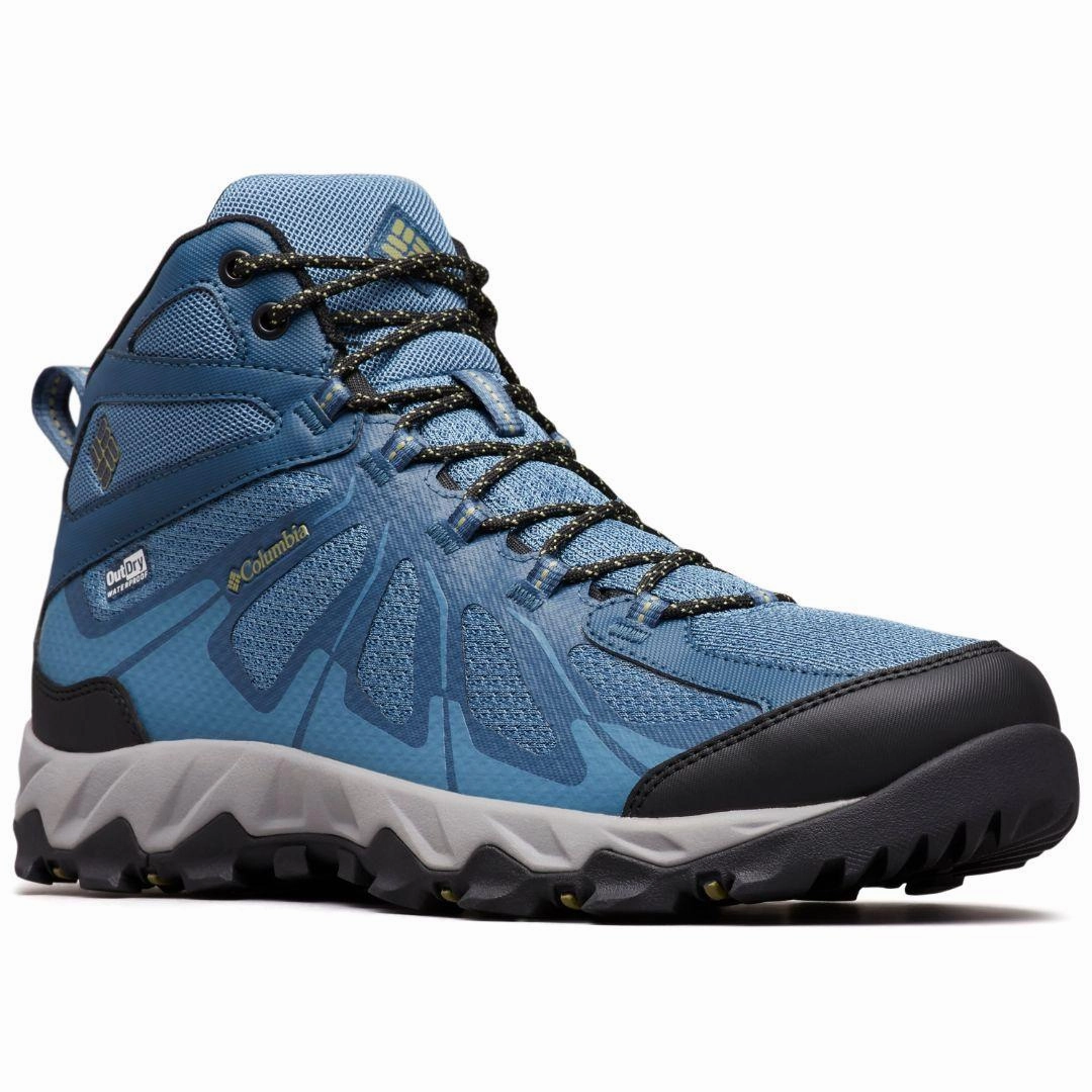 Columbia Men Blue PEAKFREAK XCRSN II XCEL MID OUTDRY Waterproof Barefoot Hiking Shoes