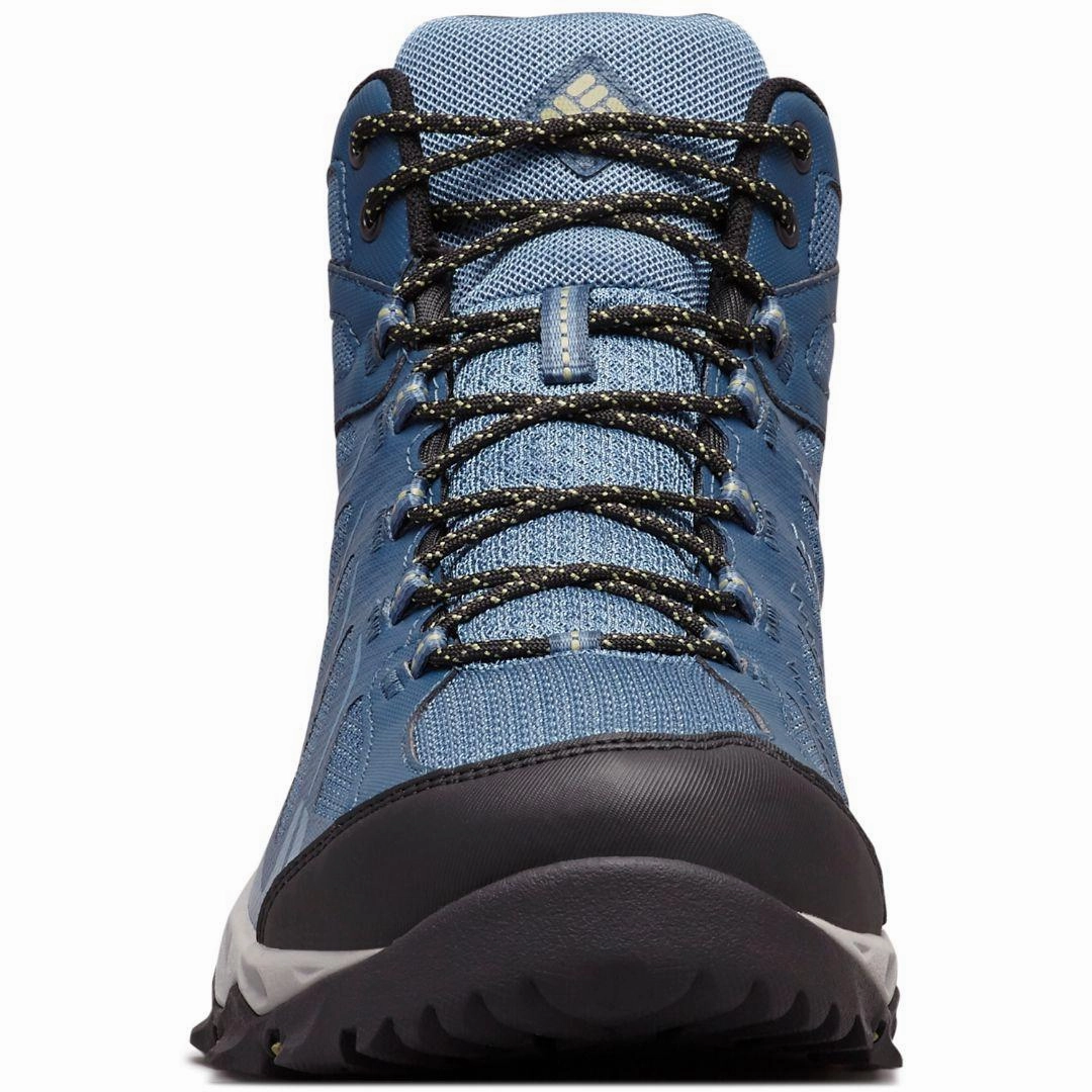 Jason Mamoa Climbing Shoes Columbia Men Blue PEAKFREAK XCRSN II XCEL MID OUTDRY