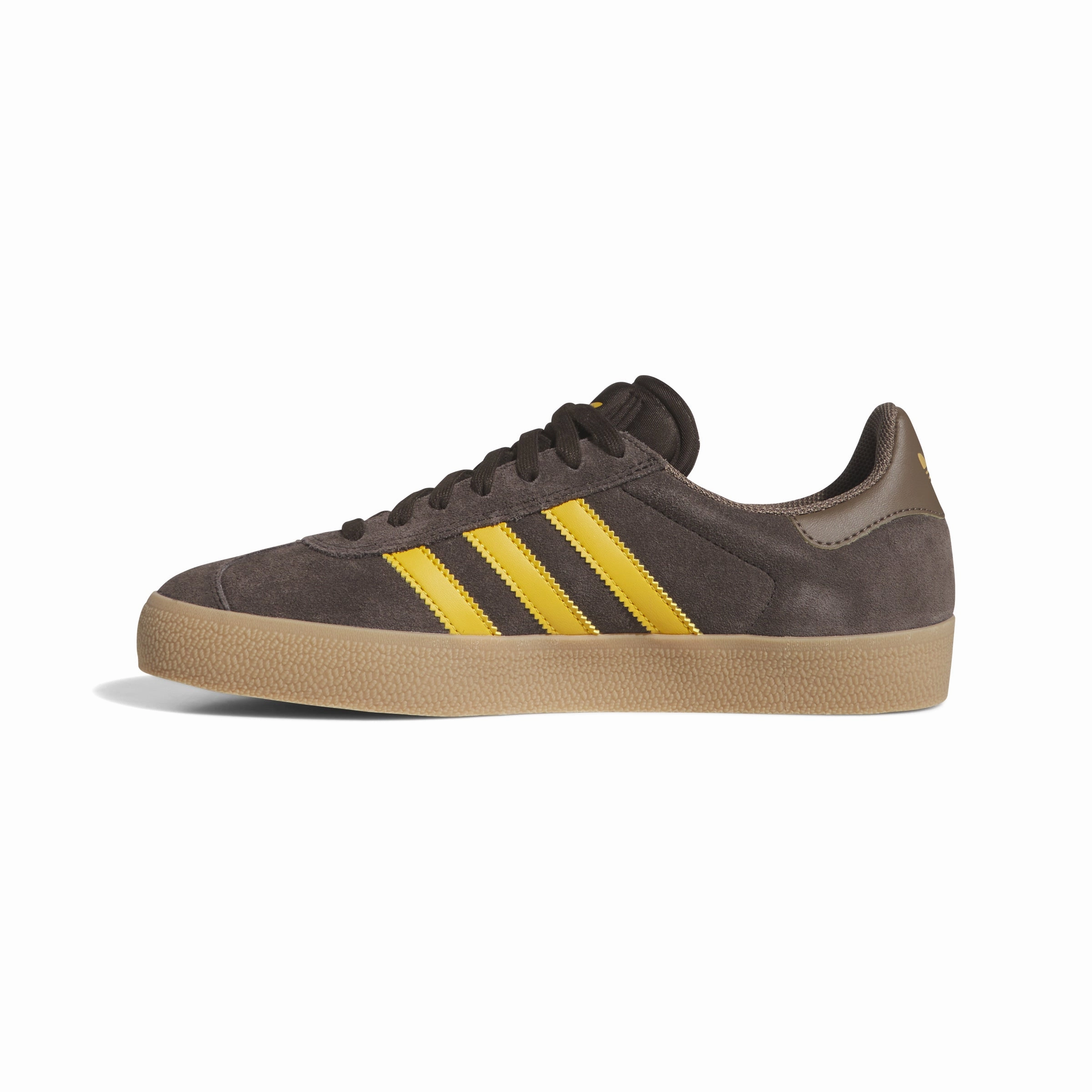 Rod Laver Adidas Shoes Adidas Skateboarding Shoes Gazelle ADV Dark Brown Preloved Yellow