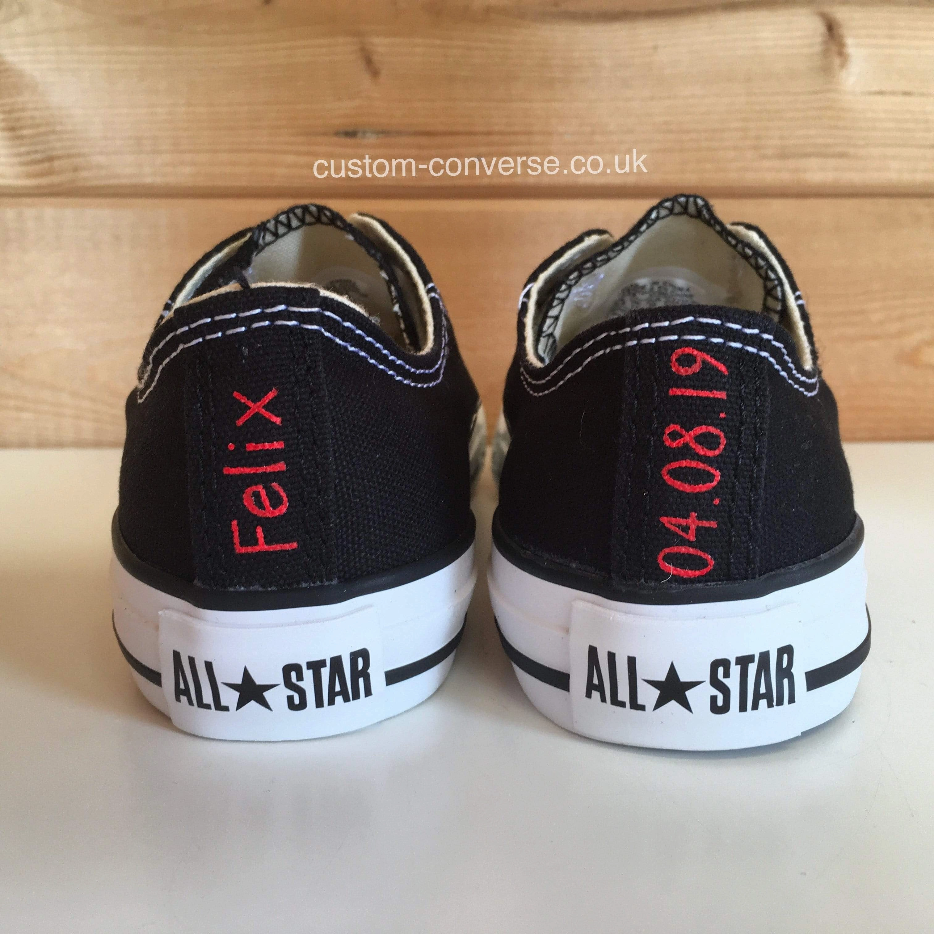 For Walking Best Travel Kids Personalised Heel Tags Converse