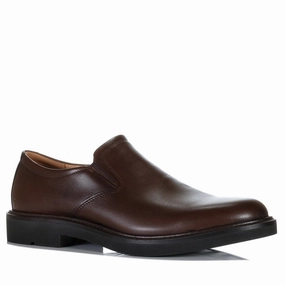 Ecco Metropole London Slip On 525624 Cocoa Brown High Arch Best Walking