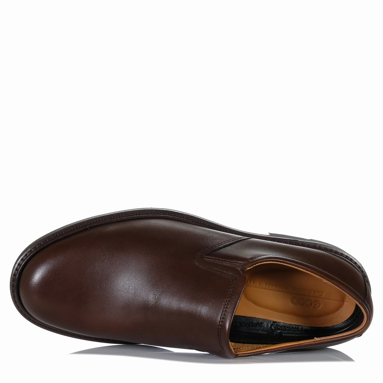 With Arch Support  Walking Tennis Ecco Metropole London Slip On 525624 Cocoa Brown