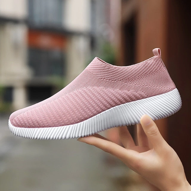 Women Vulcanized Shoes High Quality Women Sneakers Slip On Flats Shoes Women Loafers