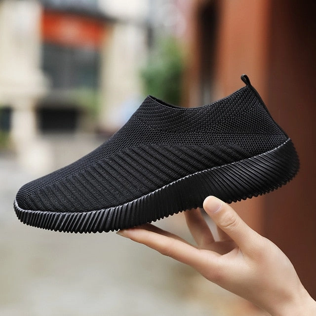 Women Vulcanized Shoes High Quality Women Sneakers Slip On Flats Shoes Women Loafers