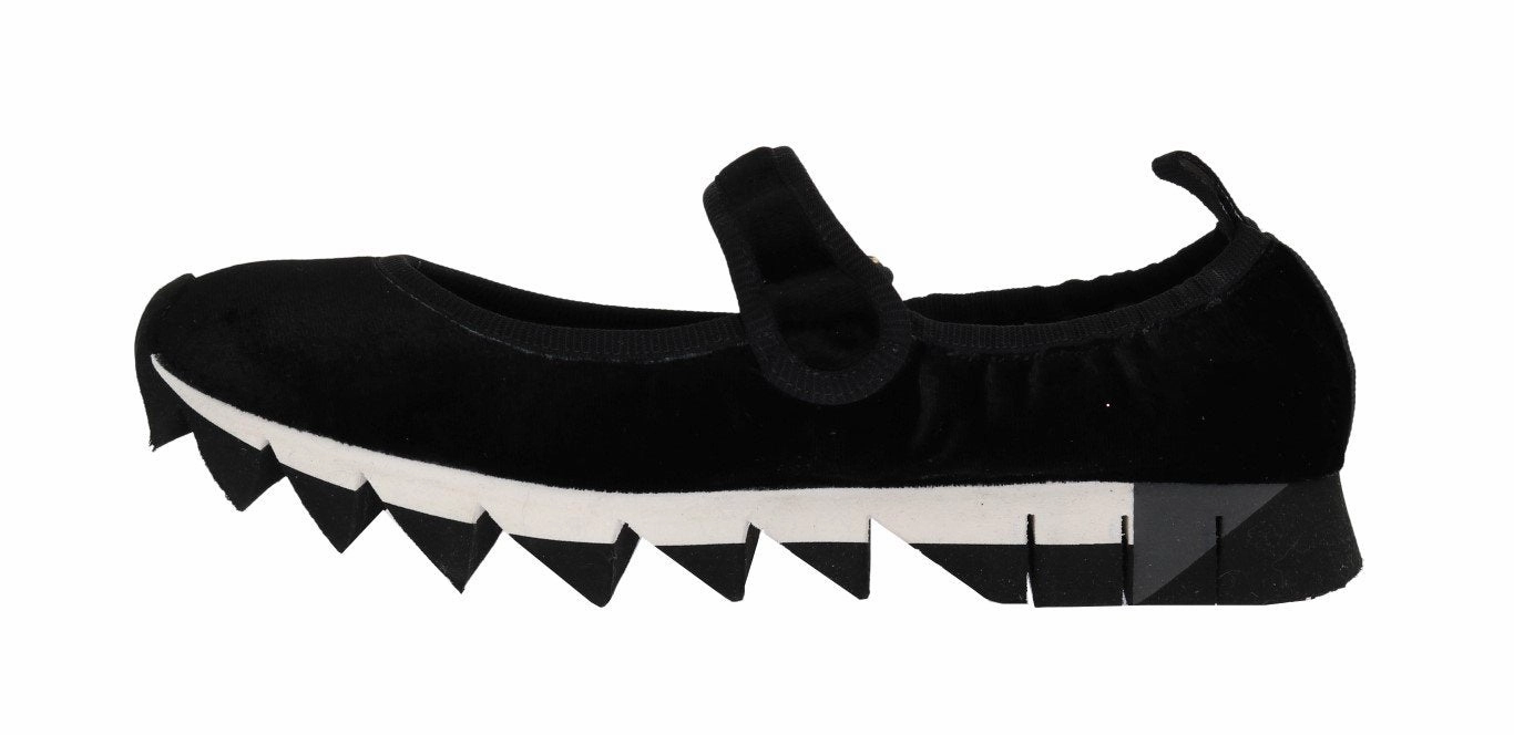 Teal Shoes Flats Black Velvet Crystal Strap Ballerina Shoes