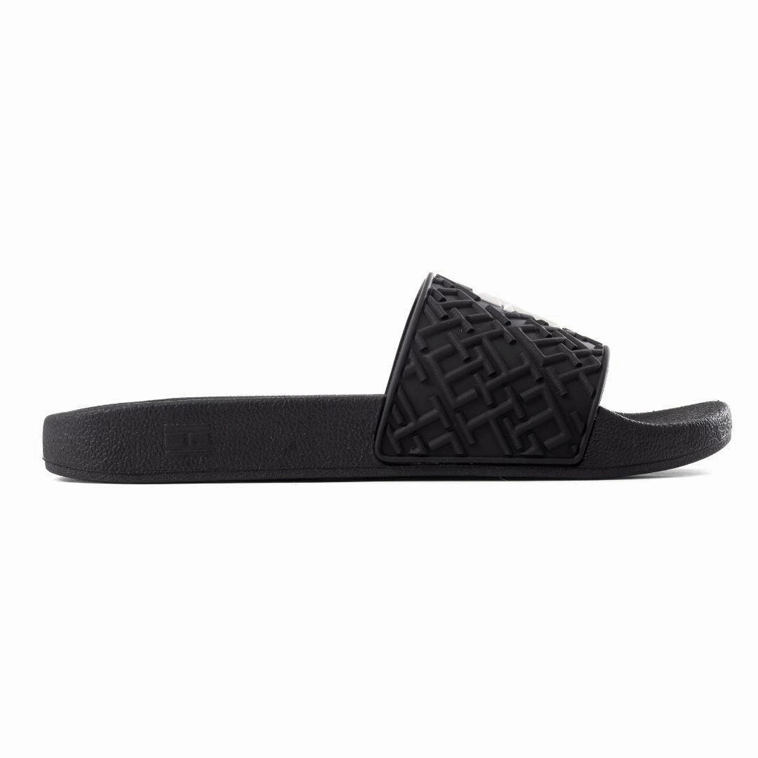 Grandco Sandals Tommy Hilfiger Dewts TH Monogram Slides Men - BLKWHT