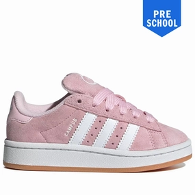 Pre School Adidas Campus 00s Elastic Lace Shoes - Clear Pink/Cloud White/Gum Yohji Yamamoto Adidas Shoes