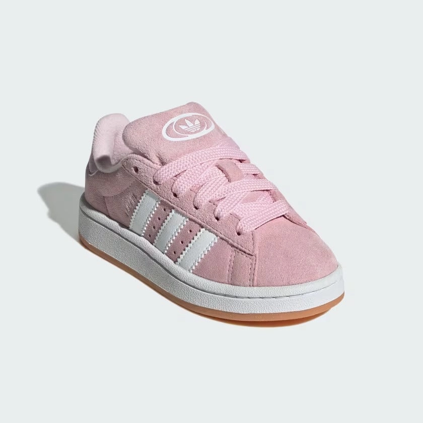 Pre School Adidas Campus 00s Elastic Lace Shoes - Clear Pink/Cloud White/Gum Light Adidas Running Shoes