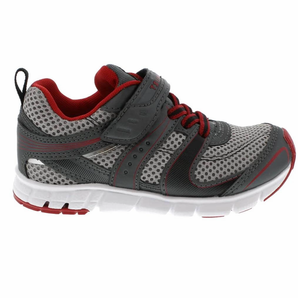 Tsukihoshi Velocity Boys Running Shoes Graphite Red (Machine Washable) Gel-kayano 32 Runn
