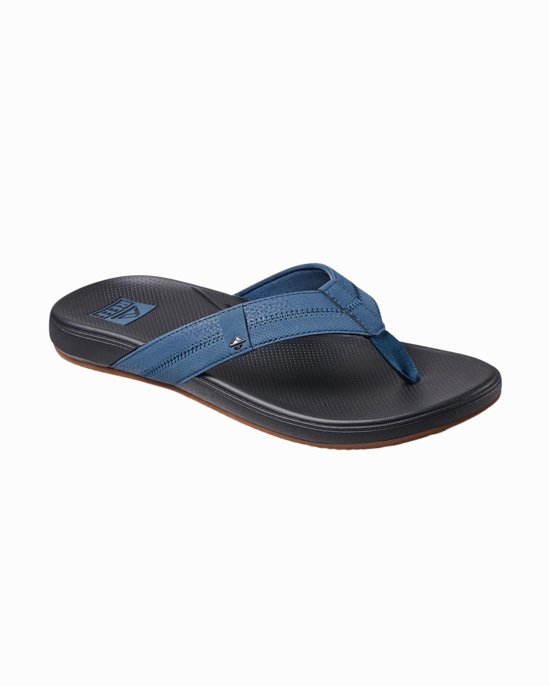 Cushion Phantom 2.0 Flip Flops in Orion & Black Thin Leather Flip Flops