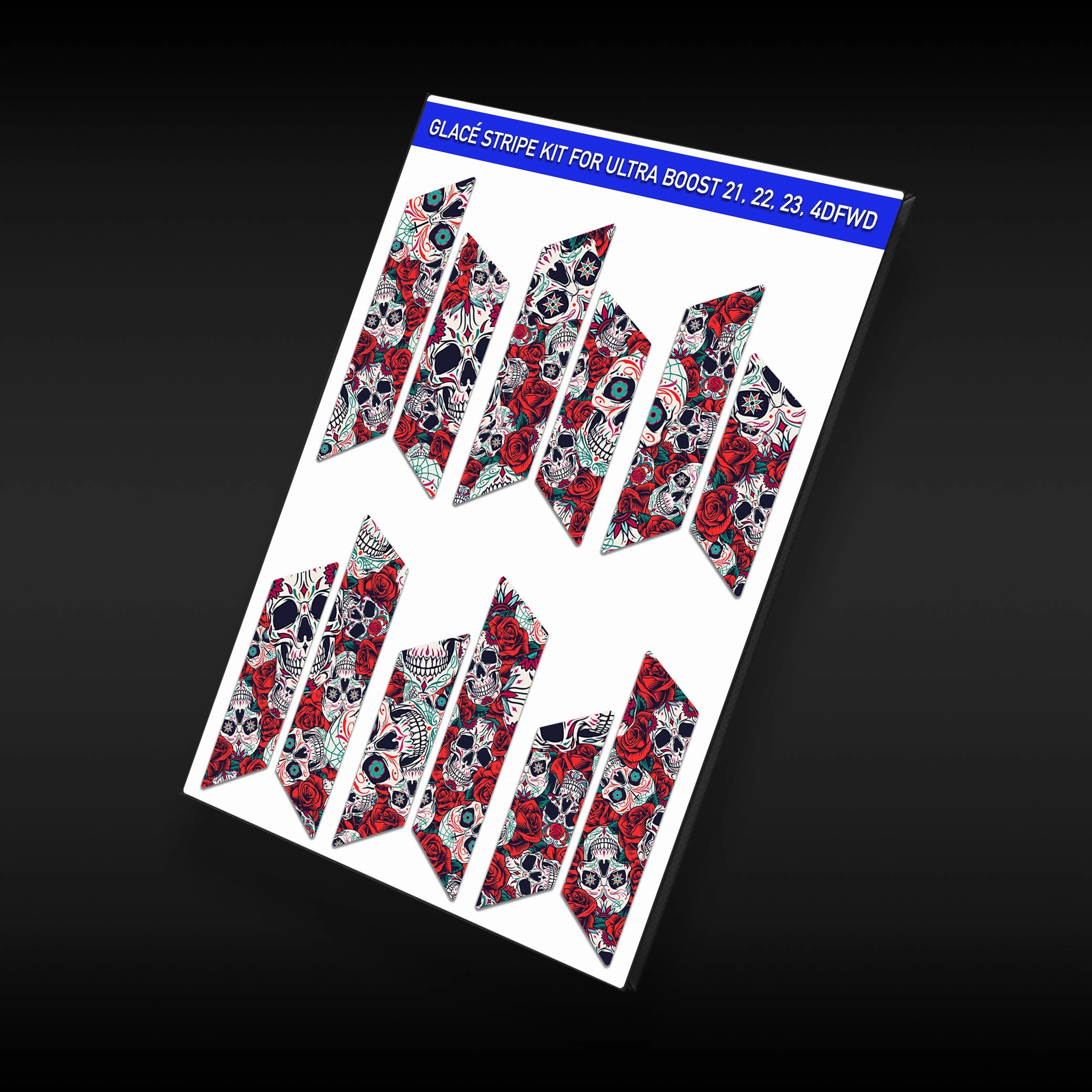 Adidas Shoes For Plantar Fasciitis Red Day of the Dead Stripes for Ultra Boost 22 / 21